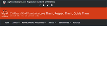 Tablet Screenshot of childrenofgodfoundation.com